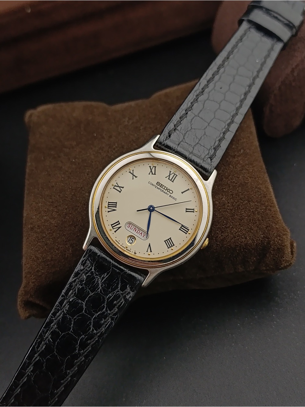 Vintage 1992 Seiko Contemporary Basic 5H23-6B90 Men’s Watch